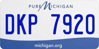 MI license plate DKP7920