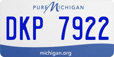 MI license plate DKP7922