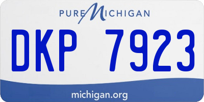 MI license plate DKP7923