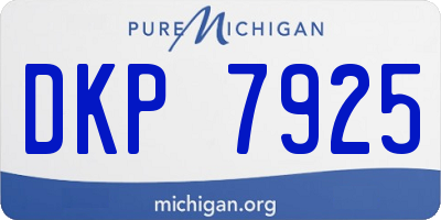 MI license plate DKP7925