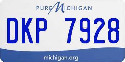 MI license plate DKP7928