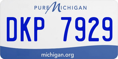MI license plate DKP7929