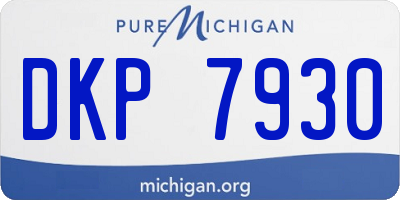 MI license plate DKP7930