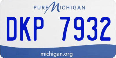 MI license plate DKP7932