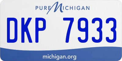 MI license plate DKP7933