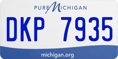 MI license plate DKP7935