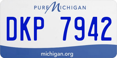 MI license plate DKP7942