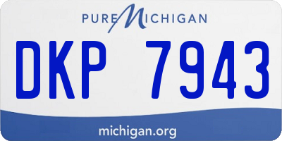 MI license plate DKP7943