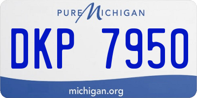 MI license plate DKP7950