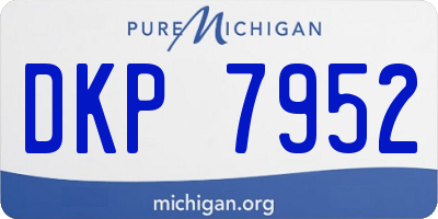 MI license plate DKP7952
