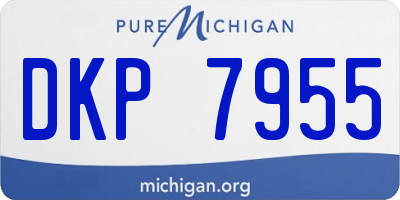 MI license plate DKP7955