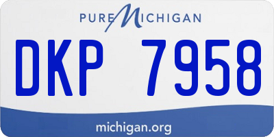 MI license plate DKP7958