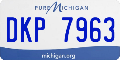 MI license plate DKP7963