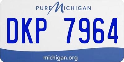 MI license plate DKP7964