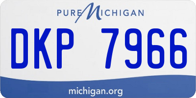 MI license plate DKP7966