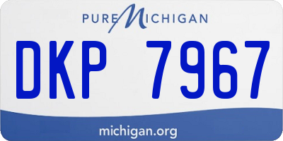 MI license plate DKP7967