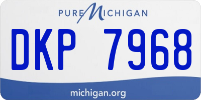 MI license plate DKP7968