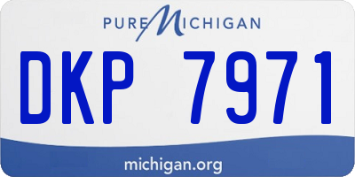 MI license plate DKP7971