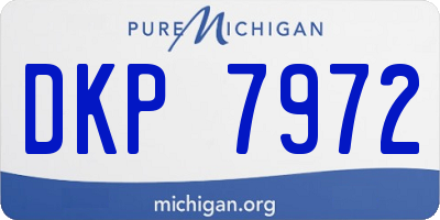 MI license plate DKP7972