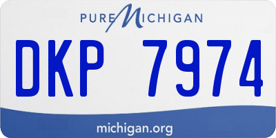 MI license plate DKP7974