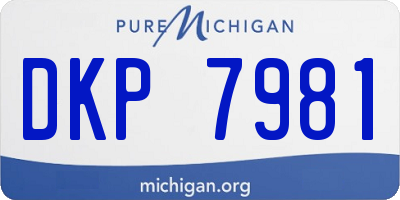 MI license plate DKP7981