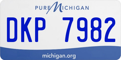 MI license plate DKP7982