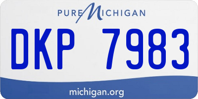 MI license plate DKP7983