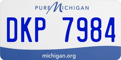 MI license plate DKP7984