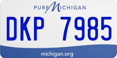 MI license plate DKP7985