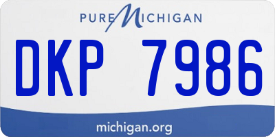 MI license plate DKP7986