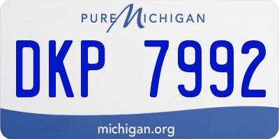 MI license plate DKP7992
