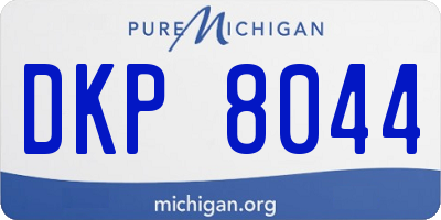 MI license plate DKP8044