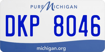 MI license plate DKP8046