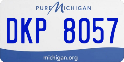MI license plate DKP8057