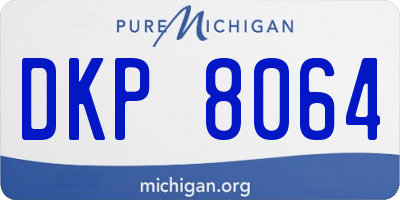 MI license plate DKP8064