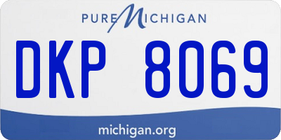 MI license plate DKP8069