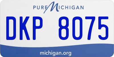 MI license plate DKP8075
