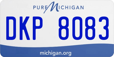 MI license plate DKP8083