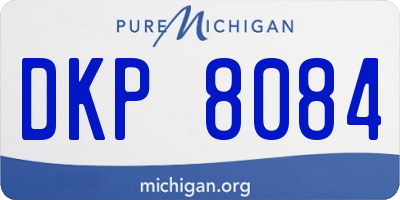 MI license plate DKP8084