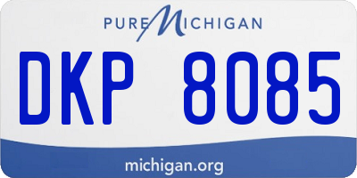 MI license plate DKP8085