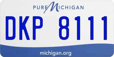 MI license plate DKP8111
