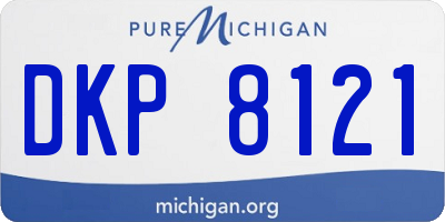 MI license plate DKP8121
