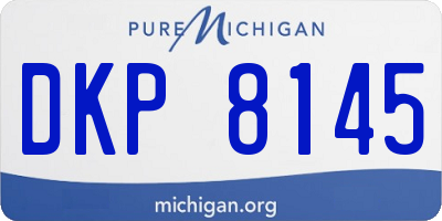 MI license plate DKP8145