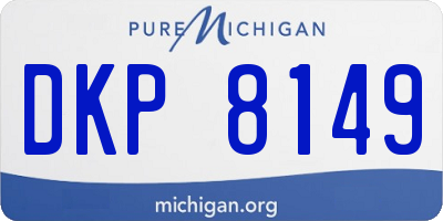 MI license plate DKP8149