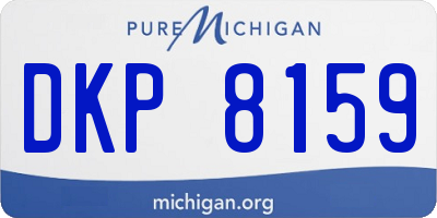 MI license plate DKP8159