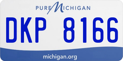 MI license plate DKP8166