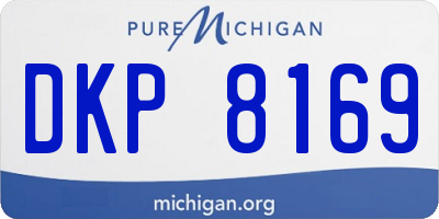 MI license plate DKP8169