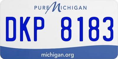 MI license plate DKP8183