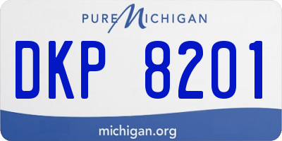 MI license plate DKP8201