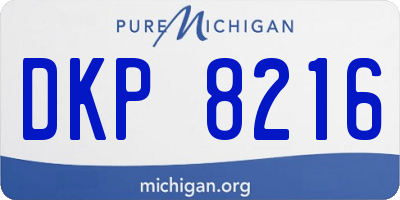 MI license plate DKP8216